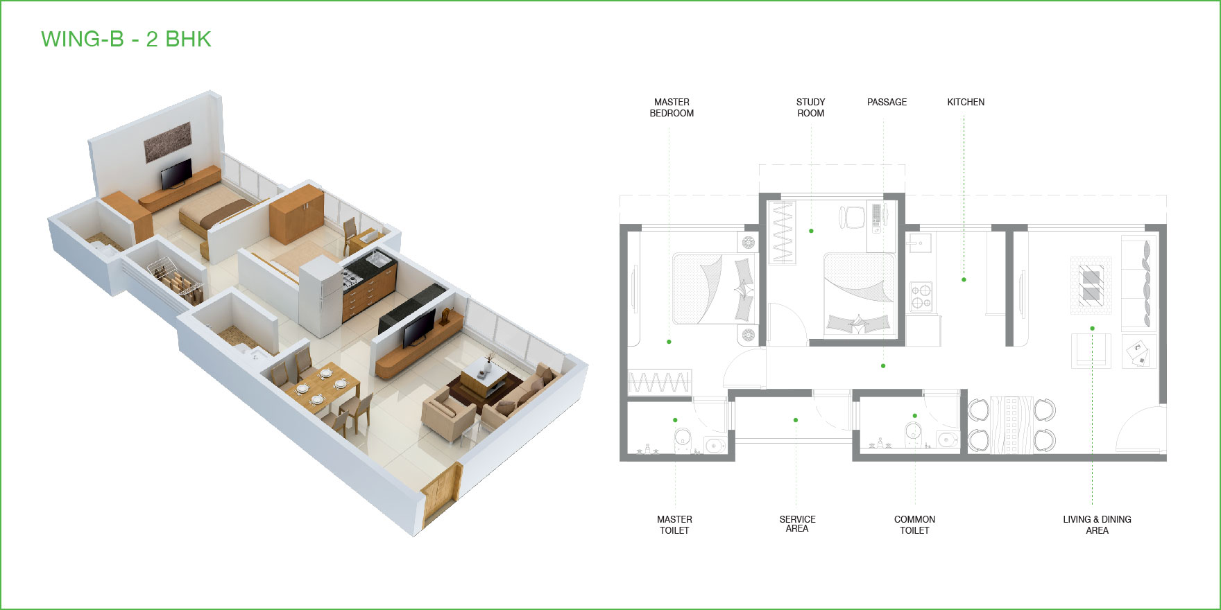 floor plan 2 BHK