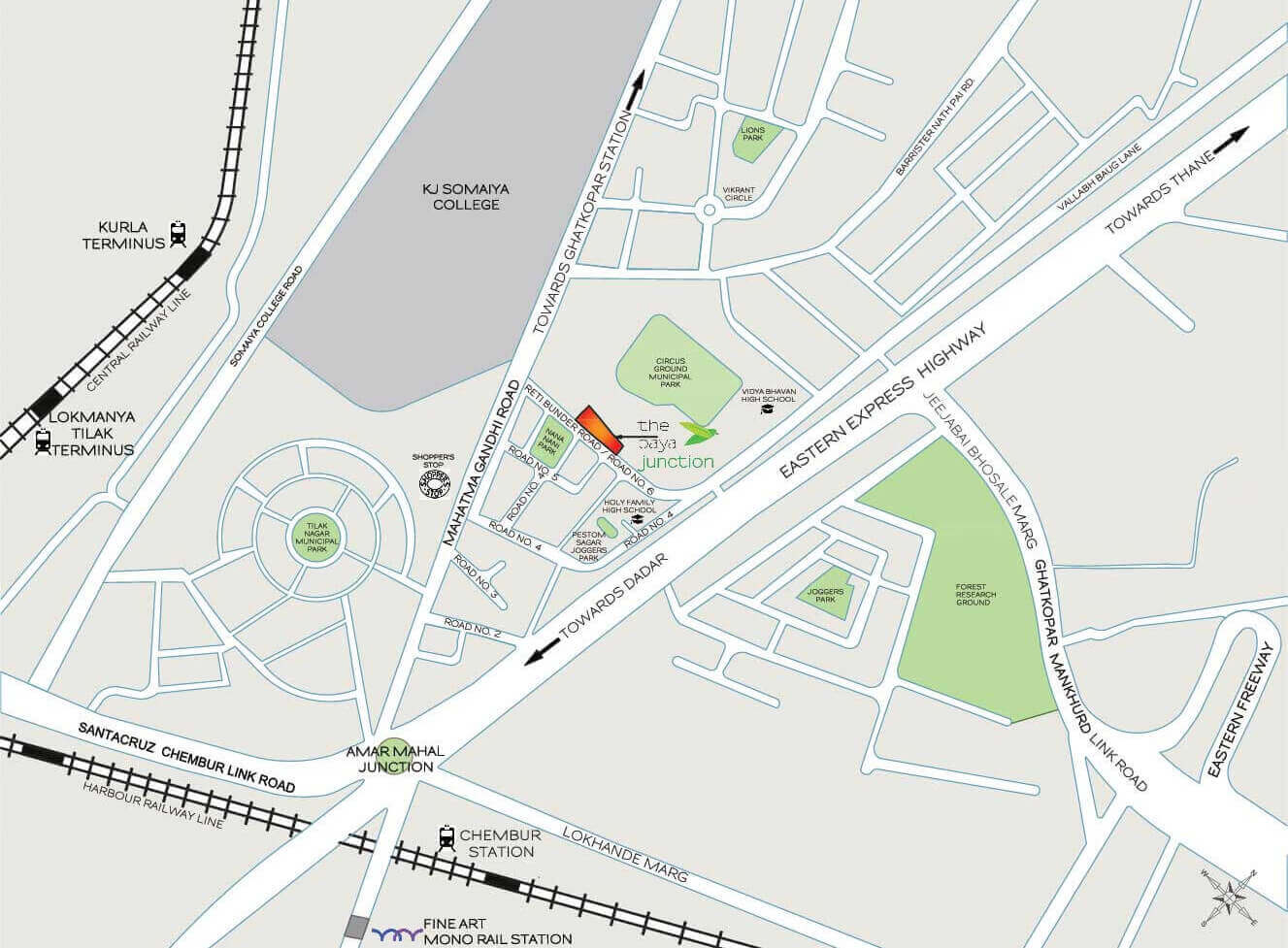 Baya Junction location map